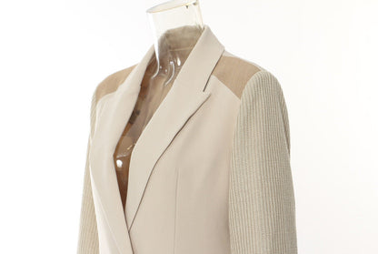 Color Contrast Patchwork Trench Coat