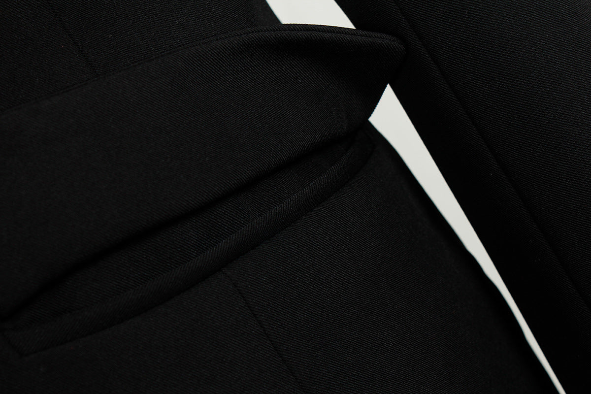 Backless Diamond Chain Blazer