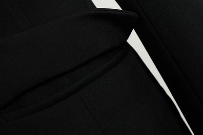 Backless Diamond Chain Blazer