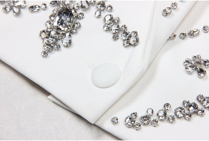 Rhinestone Sleeveless Business Vest