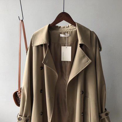 Elegant Loose-Fit Trench Coat