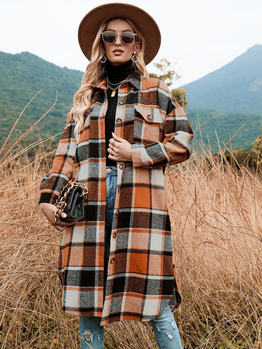 Plaid Long Coat