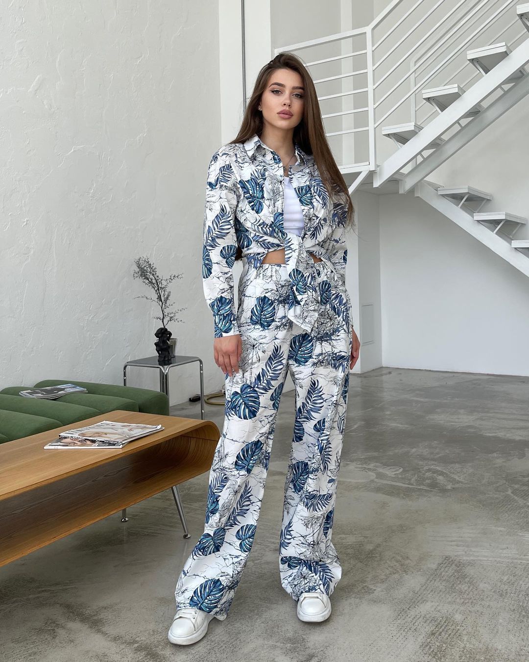 Printed Relaxed Fit Casual Set