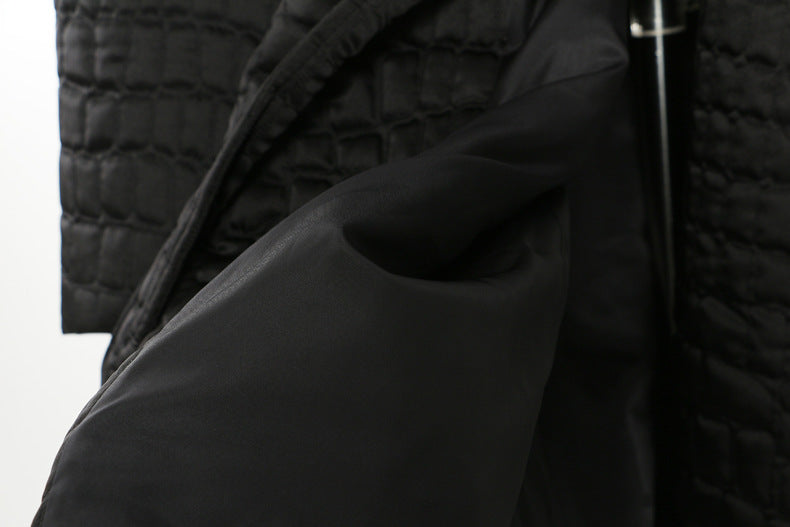Quilted Cotton Cloak Coat