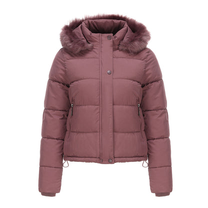 Long Sleeves Cotton Padded Hooded Jacket
