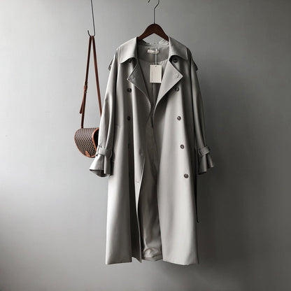 Elegant Loose-Fit Trench Coat