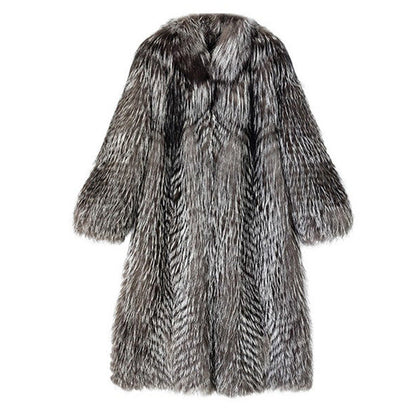 Faux Fur Long Cut Long Coat
