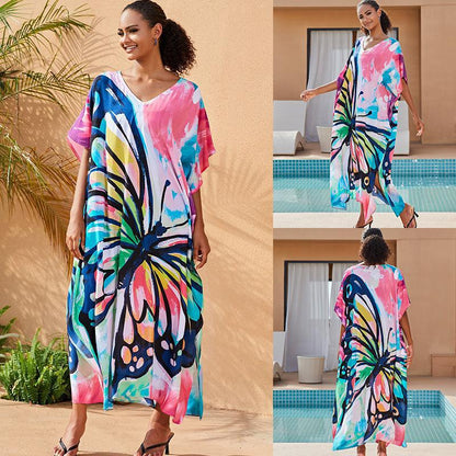 Rabia Gorgeous Print Kaftans