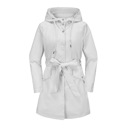 Hooded Waterproof Loose Trench Coat