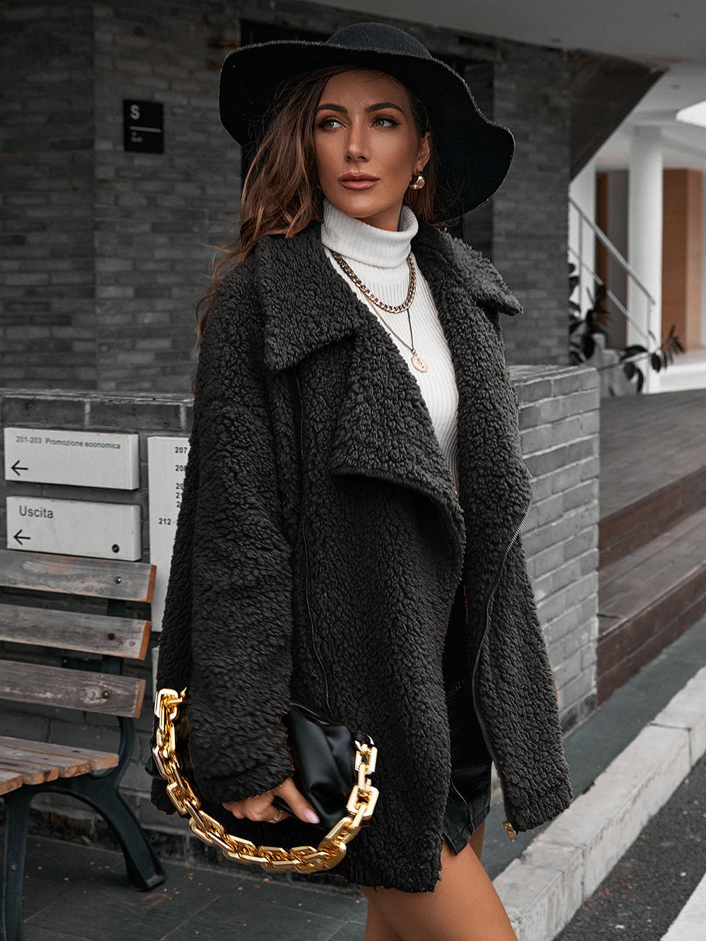 Bubble Velvet Furry Jacket