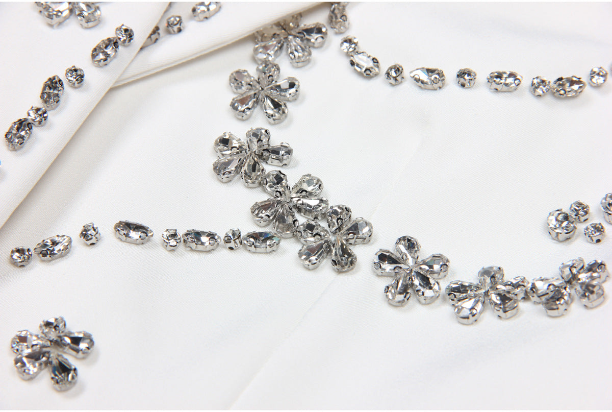 Rhinestone Sleeveless Business Vest