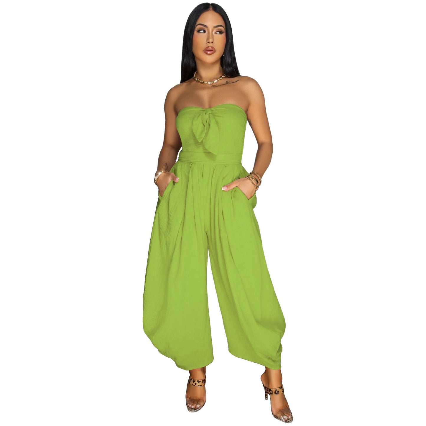 Solid Color Jumpsuit