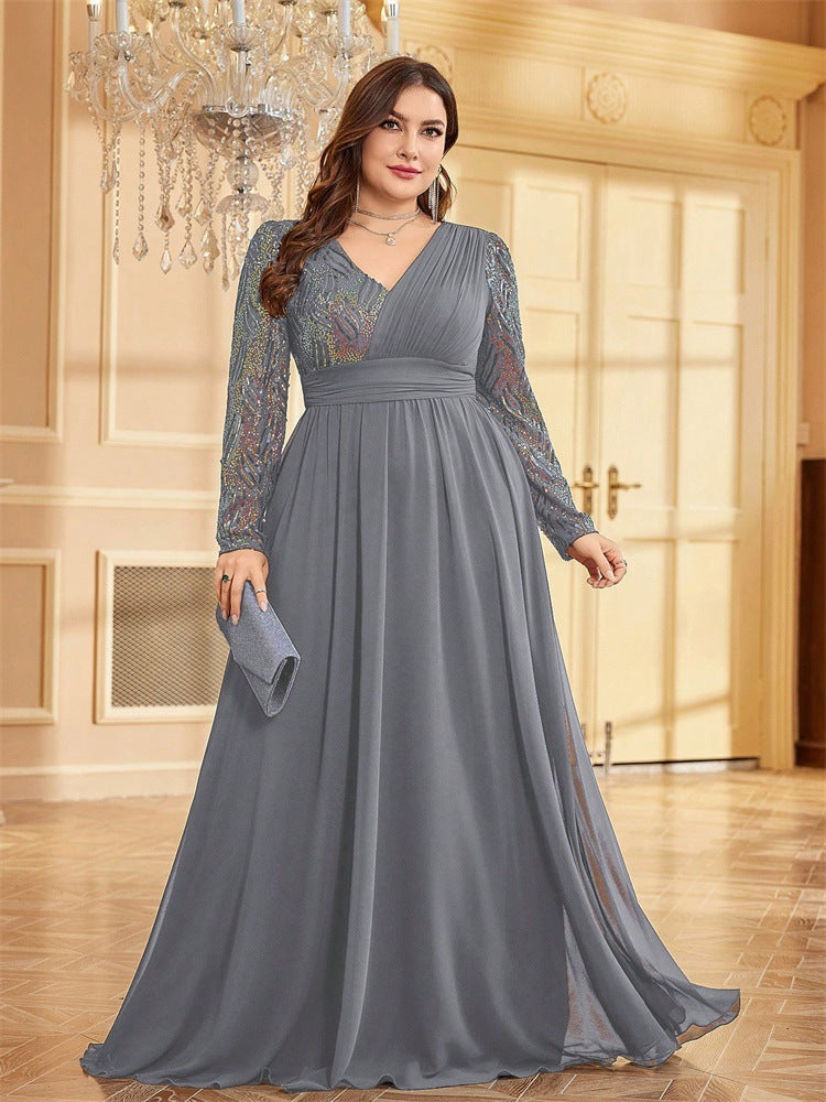 Long Sleeved Evening Dress Special Occasion Dress