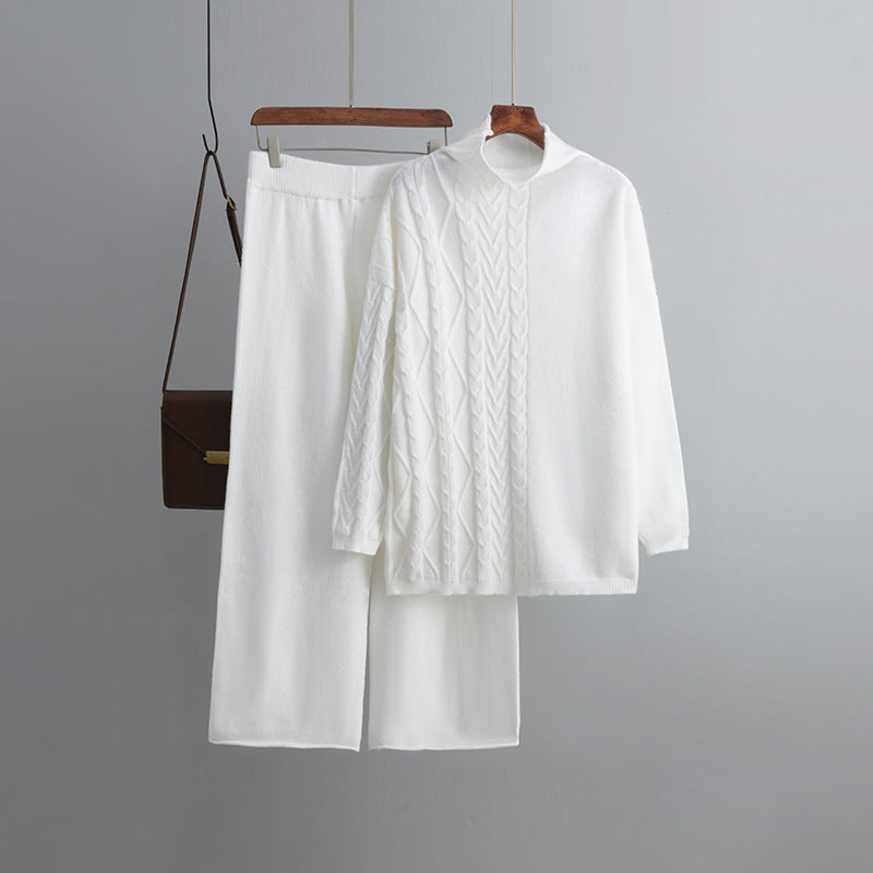 Comfortable Two-Piece Sweater Set