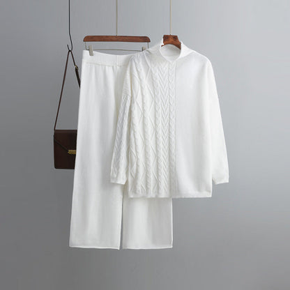 Comfortable Two-Piece Sweater Set