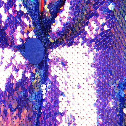 Sequined Blazer One Button Coat