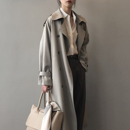 Elegant Loose-Fit Trench Coat