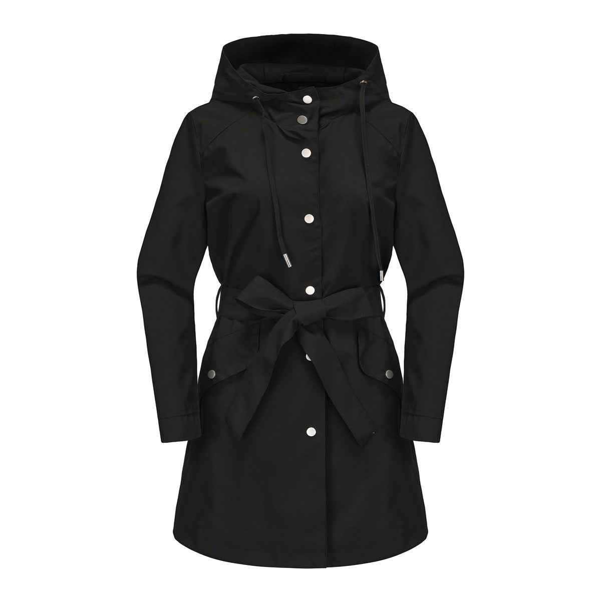 Hooded Waterproof Loose Trench Coat