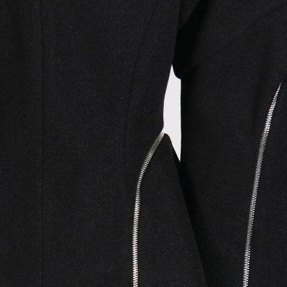 Zipper Asymmetric High-Grade Blazer