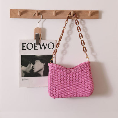 Hand Crochet Woven Bag Shoulder Mini Messeneger Bag