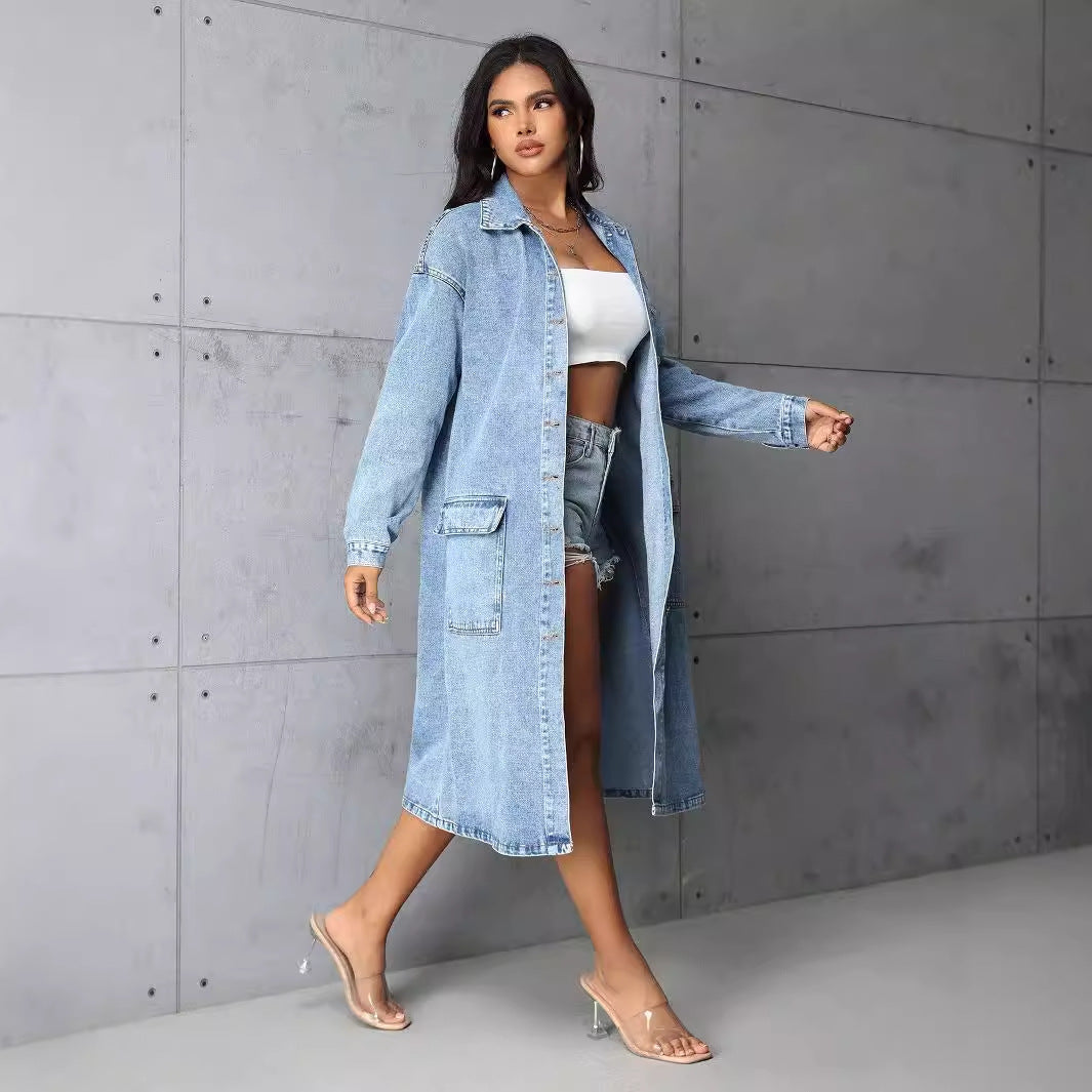 Denim Loose Long Coat