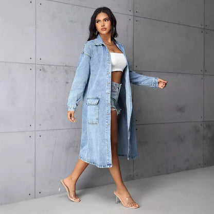 Denim Loose Long Coat