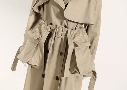 Khaki Cotton Trench Coat