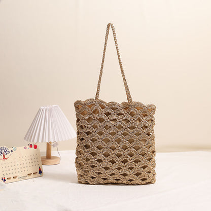 Handmade Crochet Cotton Woven Bag