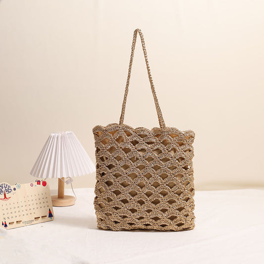 Handmade Crochet Cotton Woven Bag