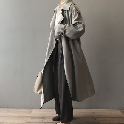 Elegant Loose-Fit Trench Coat