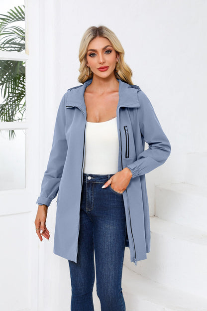 Waterproof Hooded Windbreaker Coat