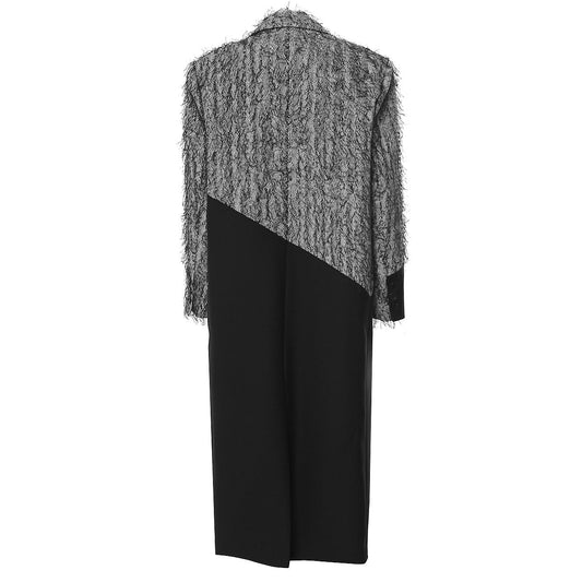 Contrast Color Star Trench Coat