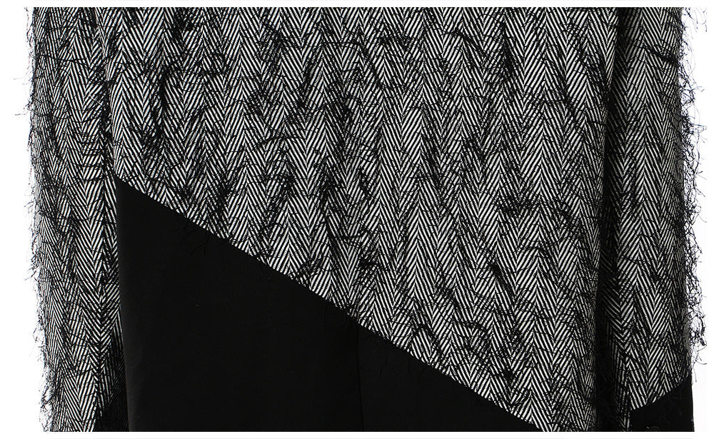 Contrast Color Star Trench Coat