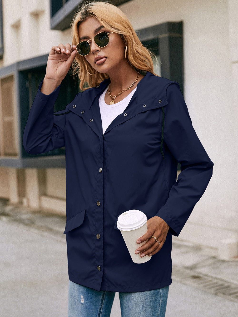 Waterproof Hooded Raincoat