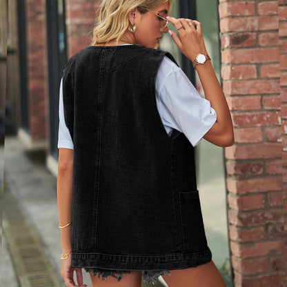 Denim Waistcoat Vest