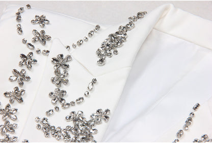 Rhinestone Sleeveless Business Vest