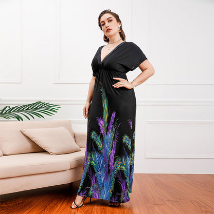 Plus Size Bohemian Girls Maxi Dress