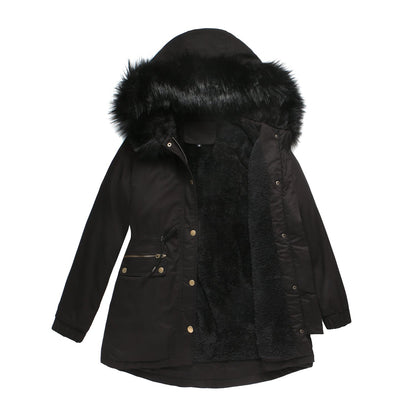 Fleece Lined Hooded Parka Jacket