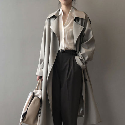 Elegant Loose-Fit Trench Coat