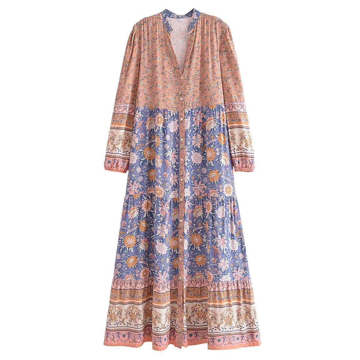 Kendra Floral V neck Maxi