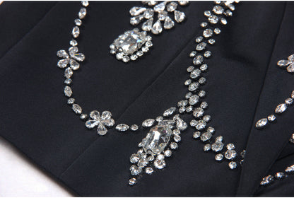 Rhinestone Sleeveless Business Vest