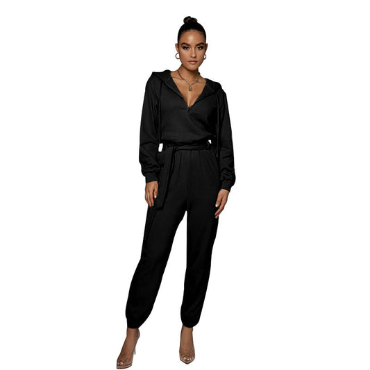 Urban Hooded Casual Women Jumpsuit