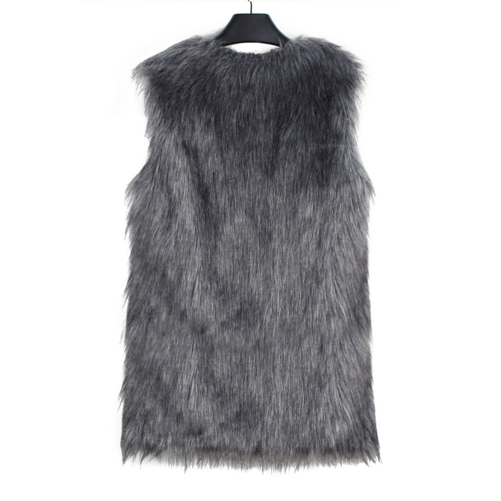 Faux Fur Vest Top