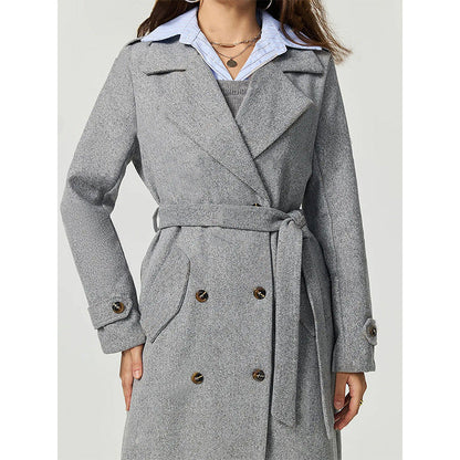 Double Breasted Woolen Coat Outerwear