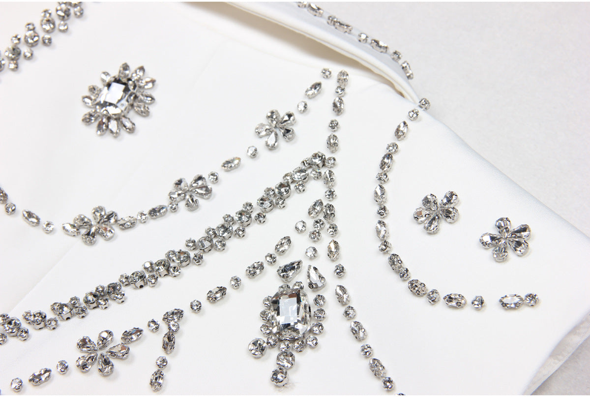 Rhinestone Sleeveless Business Vest