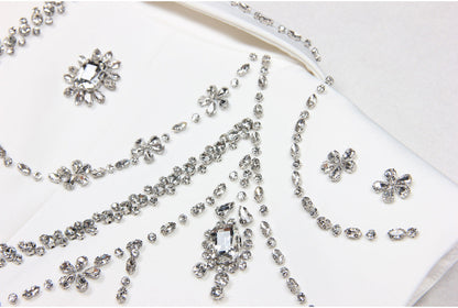 Rhinestone Sleeveless Business Vest