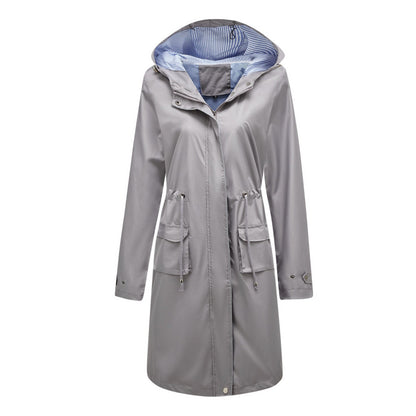 Waterproof Hooded Long Coat