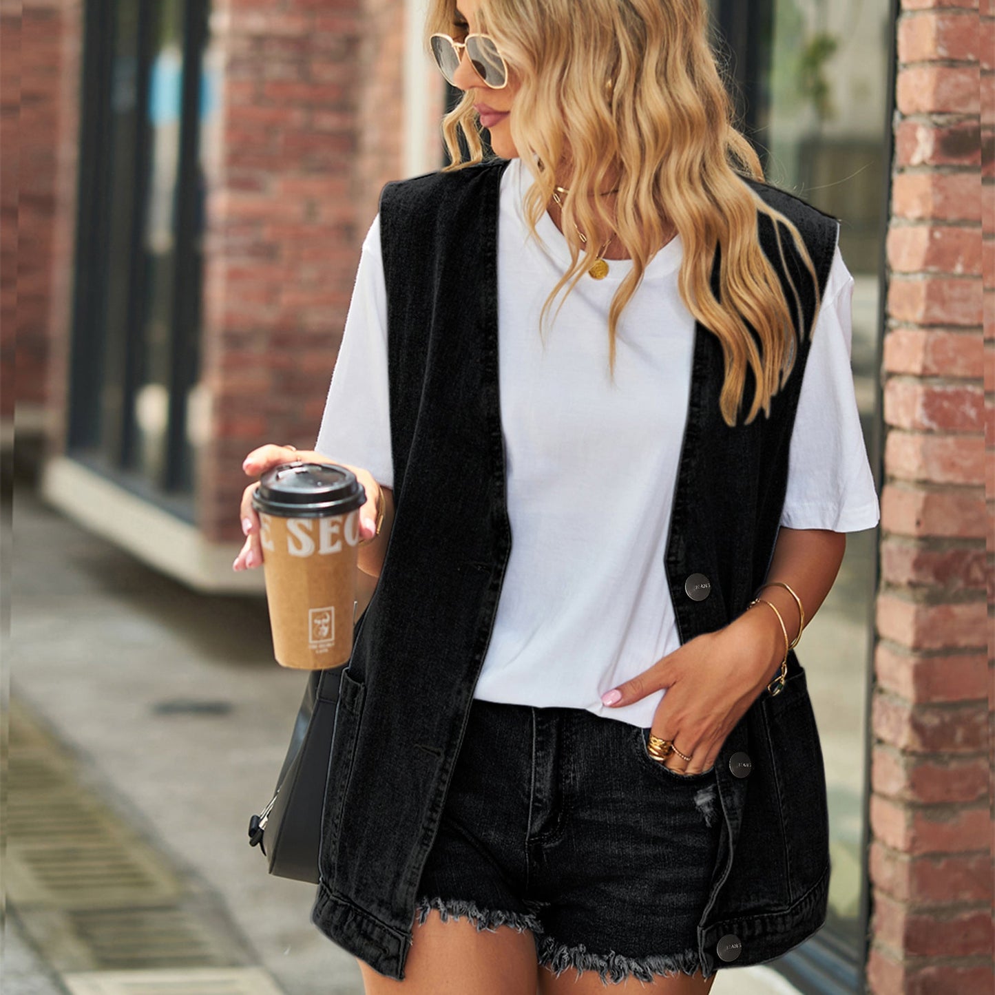 Denim Waistcoat Vest