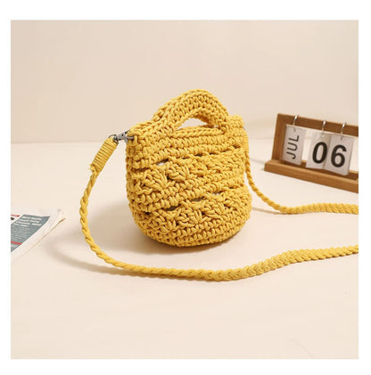 Crossbody Rope Cotton Thread Woven Bag Crochet
