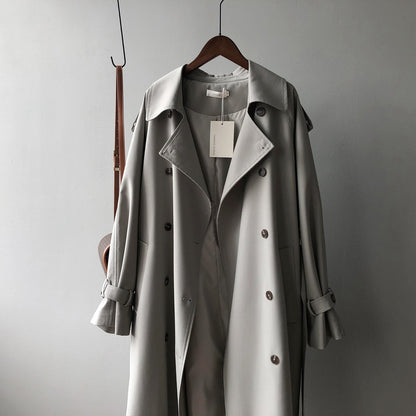 Elegant Loose-Fit Trench Coat